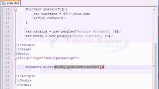 JavaScript Video Tutorial – 27/40. Adding Methods to Our Objects