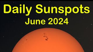 Daily Sunspot Time lapse - June 2024