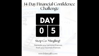 Day 5 Challenge - Stop Co-Mingling Your Finances!