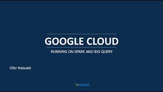 Spark on Google Cloud
