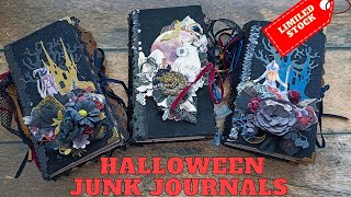 🎃[IN STOCK 2023] Get ready to Halloween Witch magic junk journals for sale Available flip through