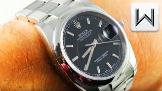 Rolex Datejust (Roulette Date, Steel) 116200 Luxury Watch Review