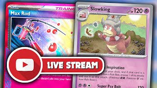 CAN SLOWKING COMPETE?!? ¡PRISMATIC EVOLUTIONS WIN N' RIP! (Pokémon TCG Live)