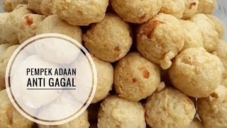 Resep pempek adaan kenyal tidak keriput dan anti gagal ‼️#pempekadaan #pempekbulat #pempekikan