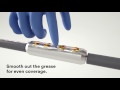 Cable jointing solution, featuring 3M™ Cold Shrink Tubing.