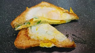 เมนูอาหารเช้า EP.01 ทำง่าย ก่อนไปทำงาน ( Delicious whole wheat bread Egg And Cheese ) Breakfast Egg