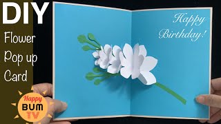 A SIMPLE WAY TO MAKE FLOWER POP UP CARD I DIY BIRTHDAY CARD I EASY DIY PAPER CRAFTS