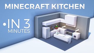 3 Minute Minecraft Kitchen Build Tutorial