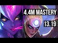 EVE vs DIANA (JNG) | 4.4M mastery, 11/2/14, 1200+ games, Legendary | EUW Master | 13.19