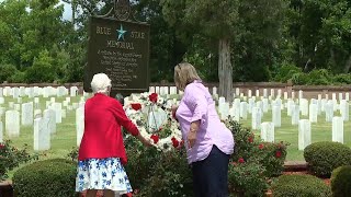 Blue Star marker plaque put up in New Bern National Cemetery honoring service members