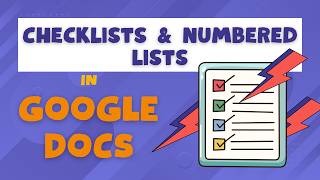 How to Make a Numbered List or Checklist in Google Docs