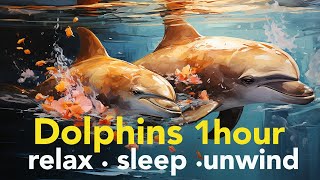 1 hour healing sounds of Dolphins. Listen to dolphins calling each other. Meditate, relax or sleep.