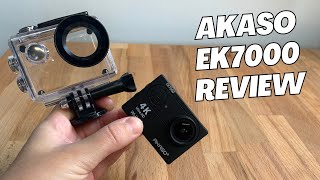 AKASO EK7000 4K Action Camera REVIEW \u0026 Sample Footage