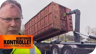 Verdächtiger Mülltransporter! Wird hier illegal Müll transportiert? | Achtung Kontrolle | kabel eins