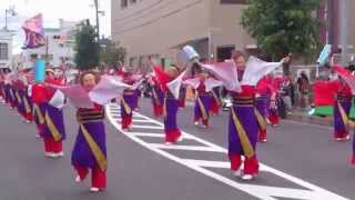 宇多津踊り連・夏風　銭形よさこい2015中央会場