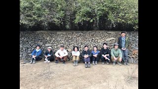 学生の石積み合宿@徳島県吉野川市美郷高開