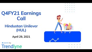 Hindustan Unilever (HUL) Earnings Call for Q4FY21