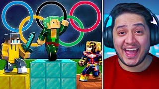 تحدي الألعاب الأولمبية في ماينكرو ! 🔥😱 MineCrew ! #17