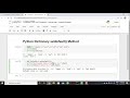 200 Python Dictionary setdefault Method