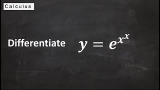 Differentiating a function raised to a function