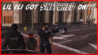 LIL ELI GOT SNITCHED ON!!! | GTA 5 RP | Grizzley World Whitelist RP