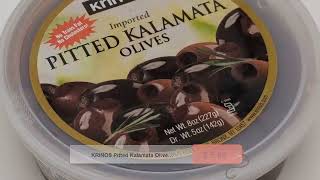 KRINOS Pitted Kalamata Olives 8oz Cups