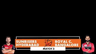 IPL 2020-Sunrisers Hyderabad Vs Royal Challengers Banagalore• Match Preview