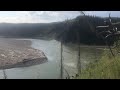 the rapids in the peel river canyon yukon