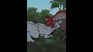 Indominus Rex vs Spinosaurus | Jurassic World Animation #shorts