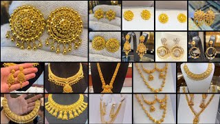 Gold Necklace Designs/Gold Earrings  /Gold Jewellery/earrings design/Gold Jewellery Collection