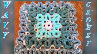 How To Crochet a Wavy Pad/ Wavy Crochet/ Wiggly Crochet/ Crochet Hot Pad