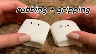 LOFI ASMR | rubbing + squeaky/sticky gripping w/ marshmallows | -no talking-