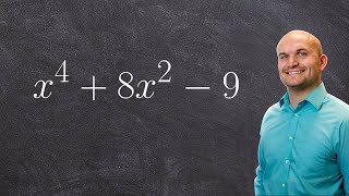 Factoring a polynomial to the fourth power using factoring to second power