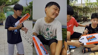 Brother, Bad Guys - Poor Boy and Bad Boy - Comedy Video | Ku Nhan Nerf Gun