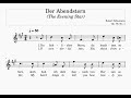 Der Abendstern / The Evening Star (Schumann) | A Major | ABRSM Grade 1 | High Voice | Sing-Along