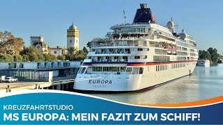 Was bietet die MS EUROPA? Mein Fazit zum 5-Sterne Schiff!