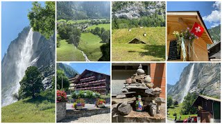 Отдых в Швейцарии 🇨🇭/Долина водопадов-Лаутербруннен 🏔