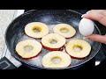 Tarta de manzana en una sartén con 1 huevo, famosa receta de Youtube. Reemplazar 1 ingrediente