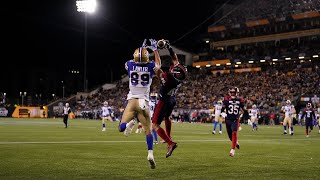 110th Grey Cup: Ento comes up with a critical interception in the 3rd quarter