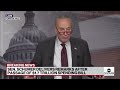 schumer delivers remarks after passage of $1.7 trillion spending bill