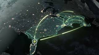 3D Earth route visualization