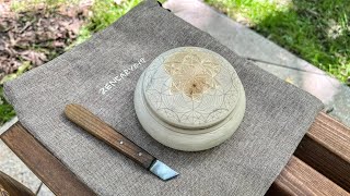 Zencarving | Round box chip carving