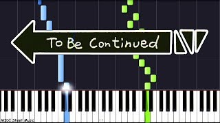 To Be Continued - Piano Tutorial (Roundabout)