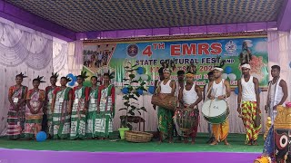 State Cultural Fest and  Kala Utsav 2023 (Kandhamal),performance by EMRS Bangriposi Students