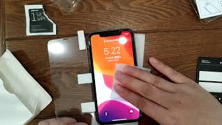 installed toughened glass film for Iphone11