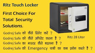 How to operate Godrej Safe Ritz Electronic Home Locker in Hindi by Sanushaa