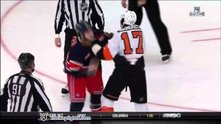 Wayne Simmonds vs Brandon Prust Nov 26, 2011