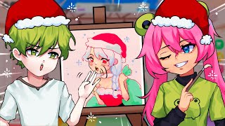 Roblox แข่งวาดกับคุณยักษ์แต่ คริสต์มาส(christmas) - SpeedDraw Ep.69