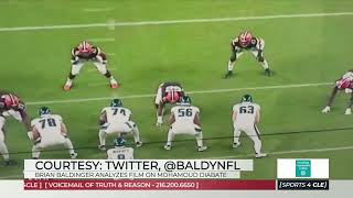 Brian Baldinger Analyzes Film on Browns LB Mohamoud Diabate vs. the Eagles - Sports4CLE, 8/18/23