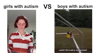 Girls with autism vs Boys with autism #girlswithautism